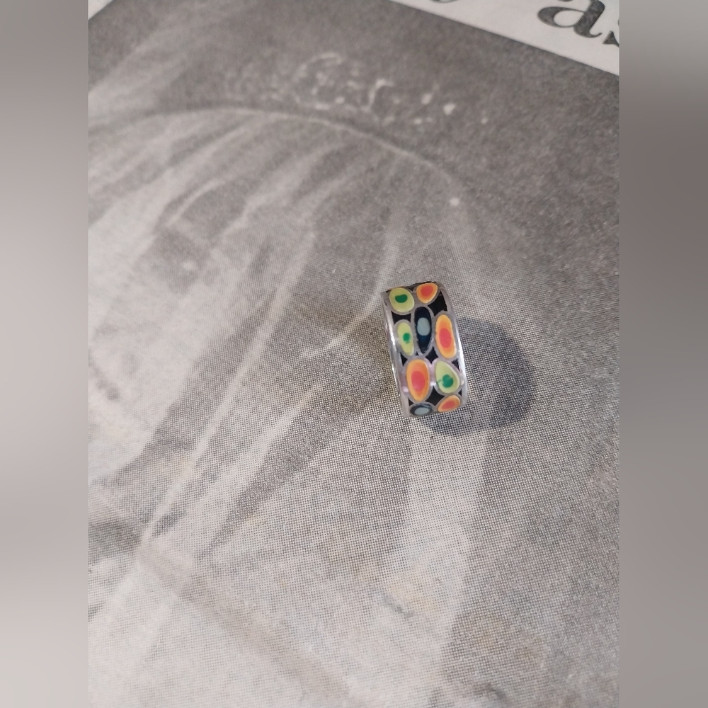 Sterling Silver Enamel Ring - Picture 6 of 15